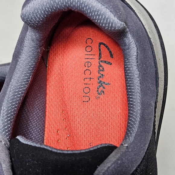 Clarks Stylish Black and Gray Sneakers. Woman's Size 9.5, used - Picture 3 of 6